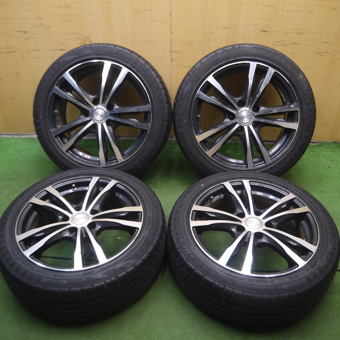 *送料無料* バリ溝！9.5分★205/50R17 ダンロップ エナセーブ RV504 :SICUREZZA ブリヂストン製 17インチ PCD114.3/5H★4051303Hノ