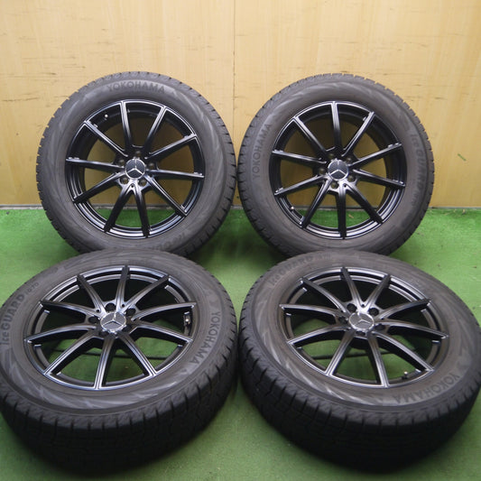 *送料無料* バリ溝！21年！キレイ！ほぼ10分★ベンツ X247 GLB 純正 215/60R18 スタッドレス ヨコハマ アイスガード iG70 18インチ PCD112/5H★4051711Hス