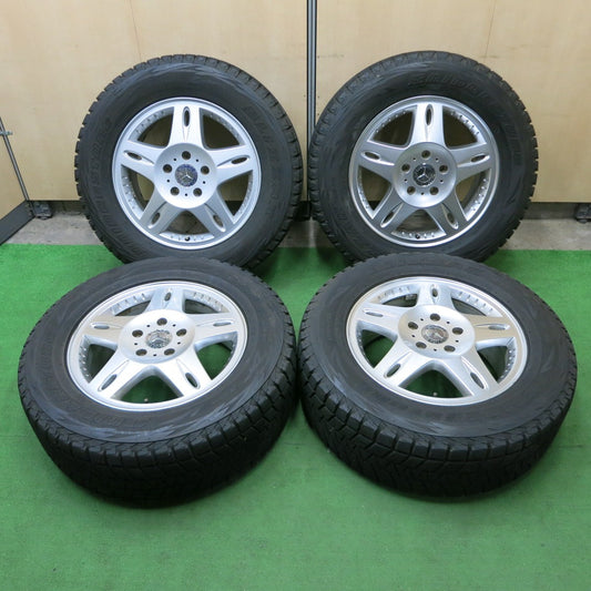 *送料無料* バリ溝！キレイ！9.5分★ベンツ Gクラス ゲレンデ W463 純正 265/60R18 スタッドレス ブリヂストン ブリザック DM-V1 PCD130/5H★4062201ナス