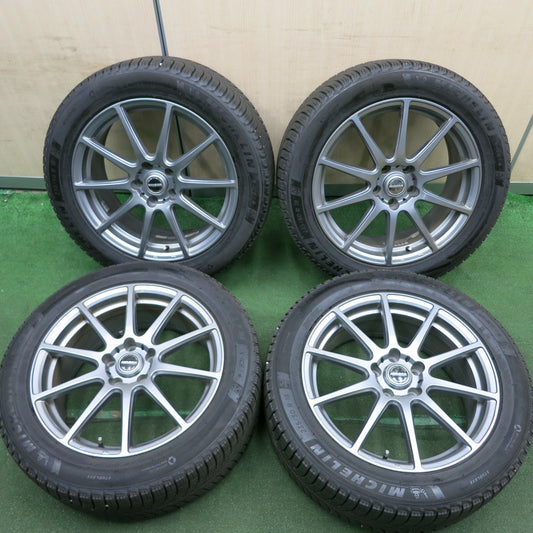 *送料無料* バリ溝！9.5分★スタッドレス 235/50R18 ミシュラン X-ICE3+ WAREN ヴァーレン 18インチ PCD114.3/5H★4061105HAス