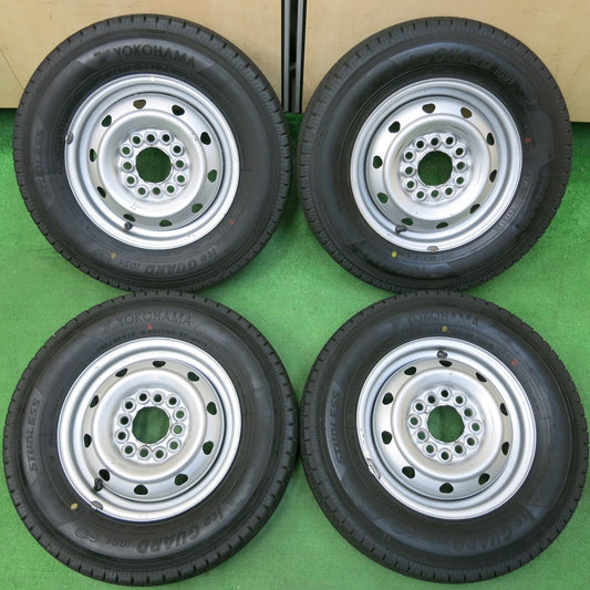 *送料無料* バリ溝！20年！9.5分★スタッドレス 145/80R12 80/78N ヨコハマ アイスガード iG91 スチール ホイール PCD100 110 114.3/4H マルチ★4042304イス