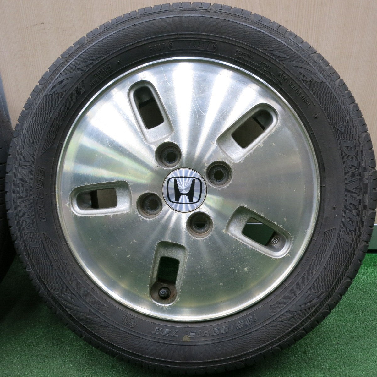 *送料無料* ４本価格 ★ホンダ ザッツ 純正 155/65R13 ダンロップ エナセーブ EC203 13インチ PCD100/4H★4052404NJノ