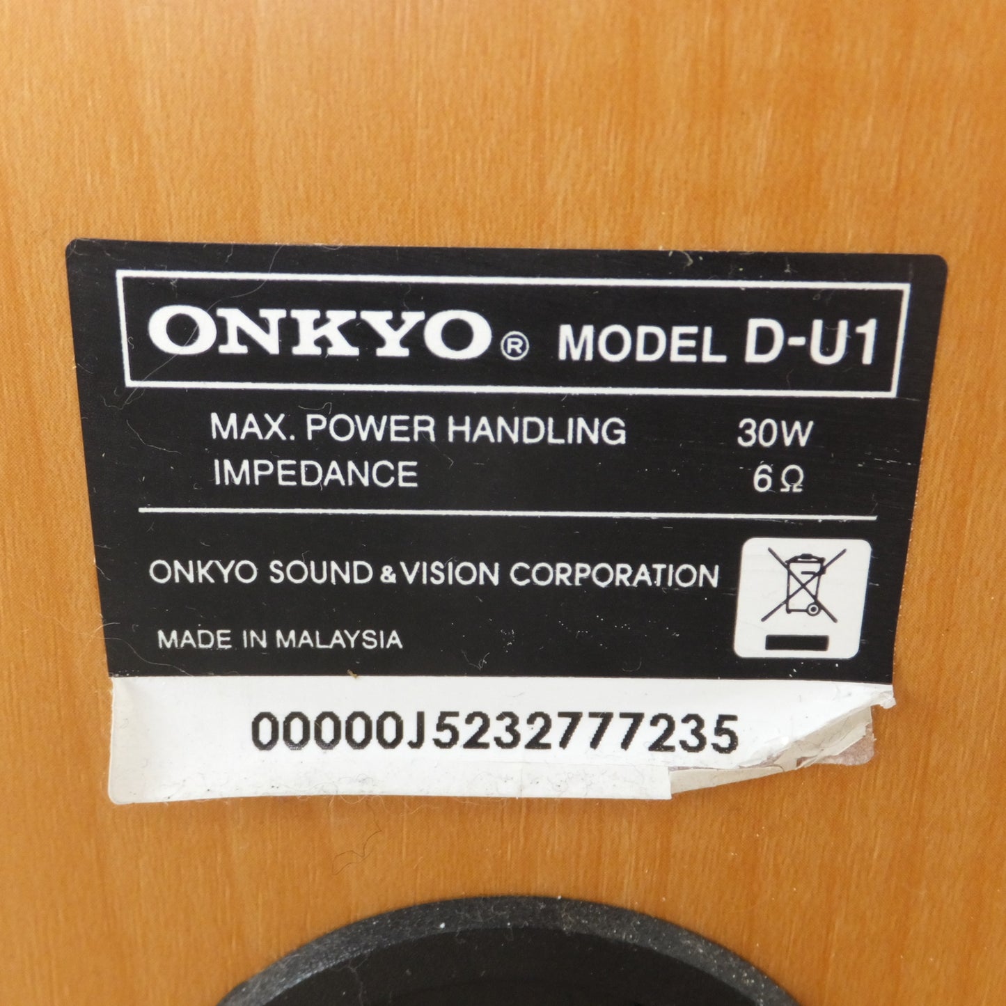 [送料無料] 現状品★オンキヨー ONKYO 12年製 CDレシーバー CR-U1　スピーカー D-U1 左 右 セット★