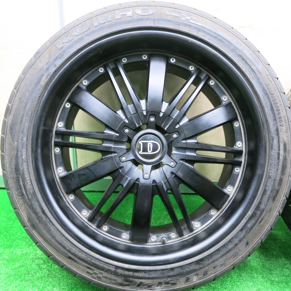 *送料無料* バリ溝！9.5分★DeMODA CONCEPT ABSOLUTE 245/45R20 クムホ エクスタ SPT ディモーダ コンセプト アブソリュート PCD114.3/5H★4072801HAノ