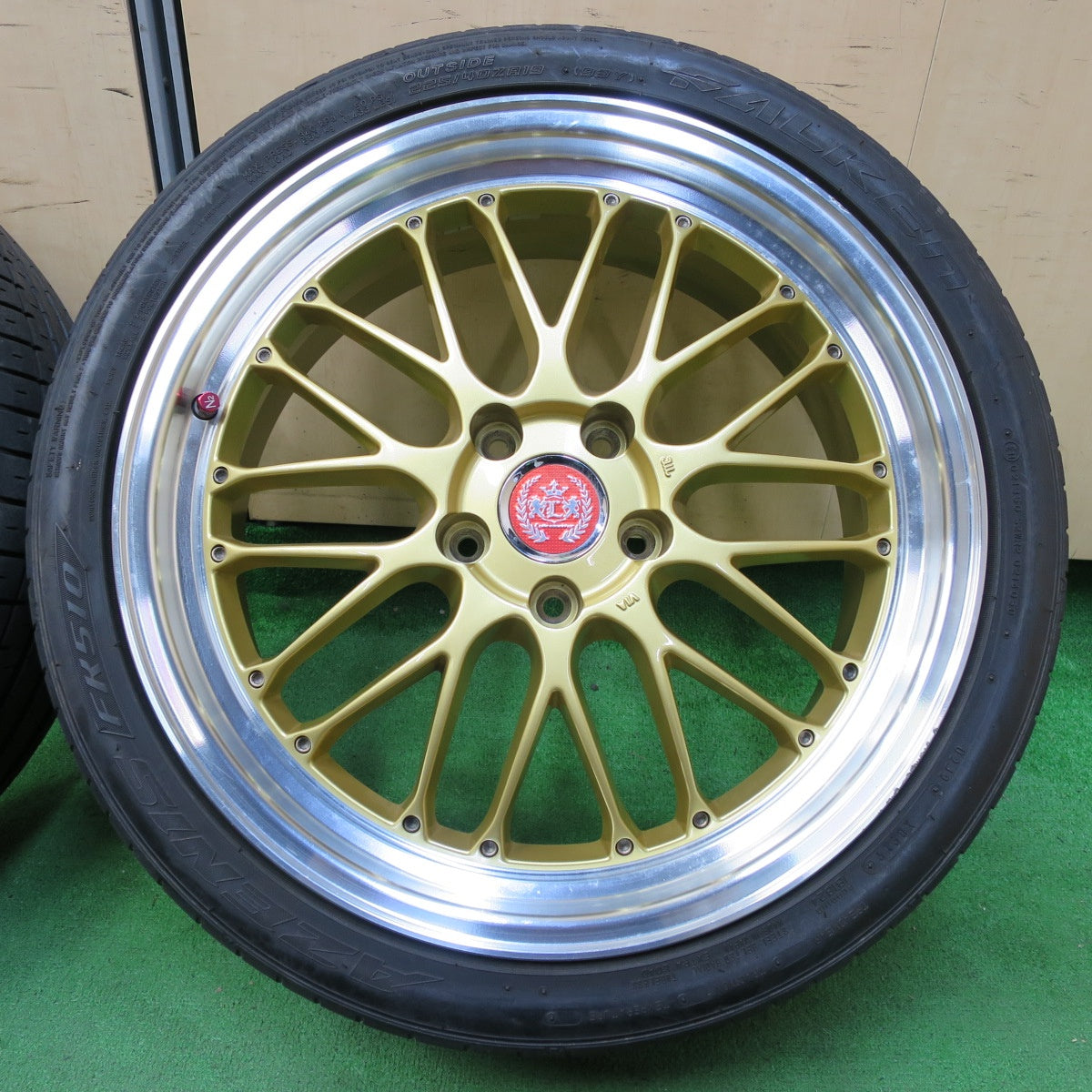 *送料無料* 4本価格★Lehrmeister ブルネッロ 225/40R19 ファルケン アゼニス FK510 レアマイスター 19インチ PCD114.3/5H★4061305イノ