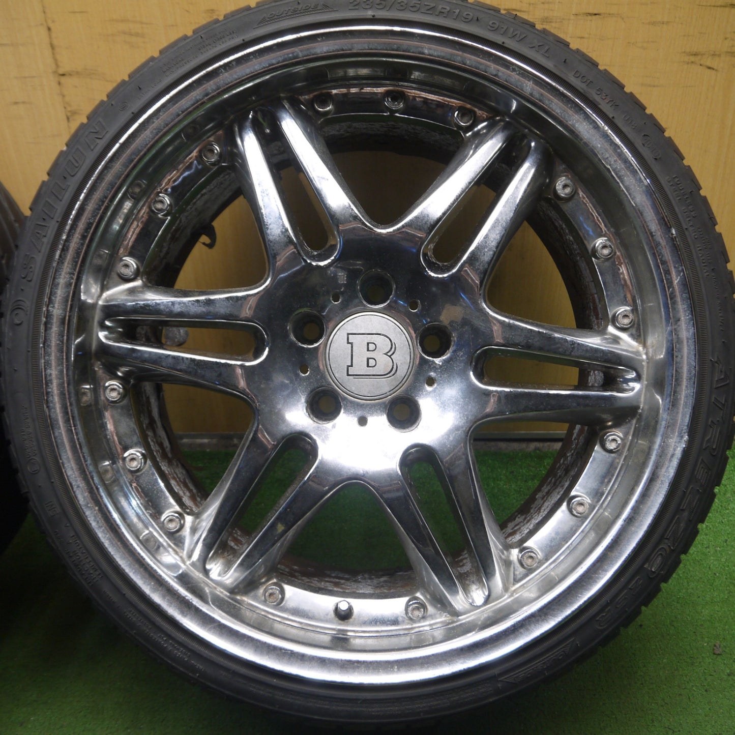 *送料無料* 4本価格★BRABUS タイプ 225/35R19 235/35R19 デュラターン MOZZOSPORT サイルン ATREZZO ZSR ブラバス PCD114.3/5H★4050105Hノ