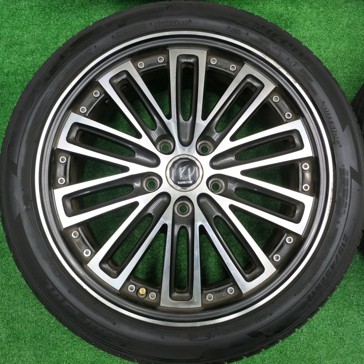 *送料無料* バリ溝！9.5分★215/45R17 ラウフェン S FIT as WREST ヴァレスト 17インチ PCD114.3/5H★4073002HAノ