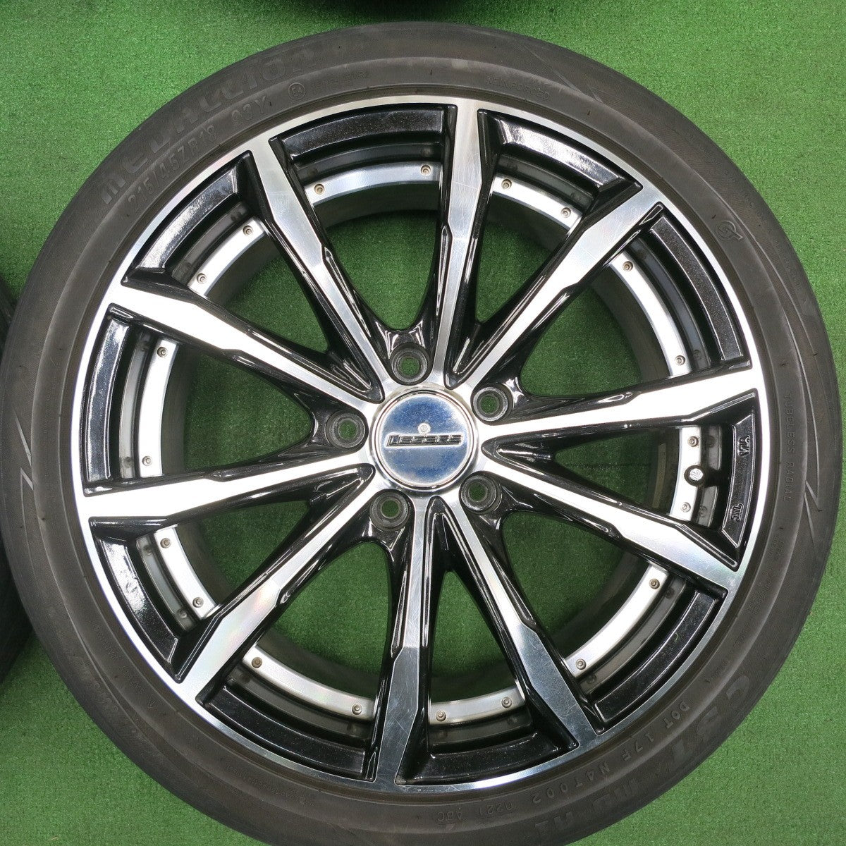 [送料無料] キレイ！21年★Stich LEGZAS Fauvex 215/45R18 メダリオン CST MD-A1 18インチ シュティッヒ レグザス PCD114.3/5H★4122006TNノ