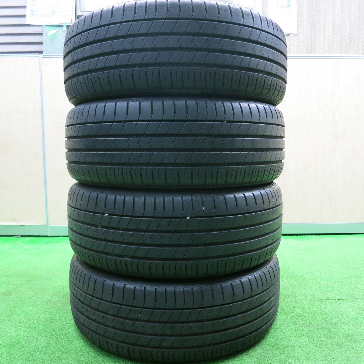 [送料無料] バリ溝！9.5分★マツダ アテンザ 純正 225/45R19 ダンロップ LE MANS V ルマン5 19インチ PCD114.3/5H★4102702HAノ