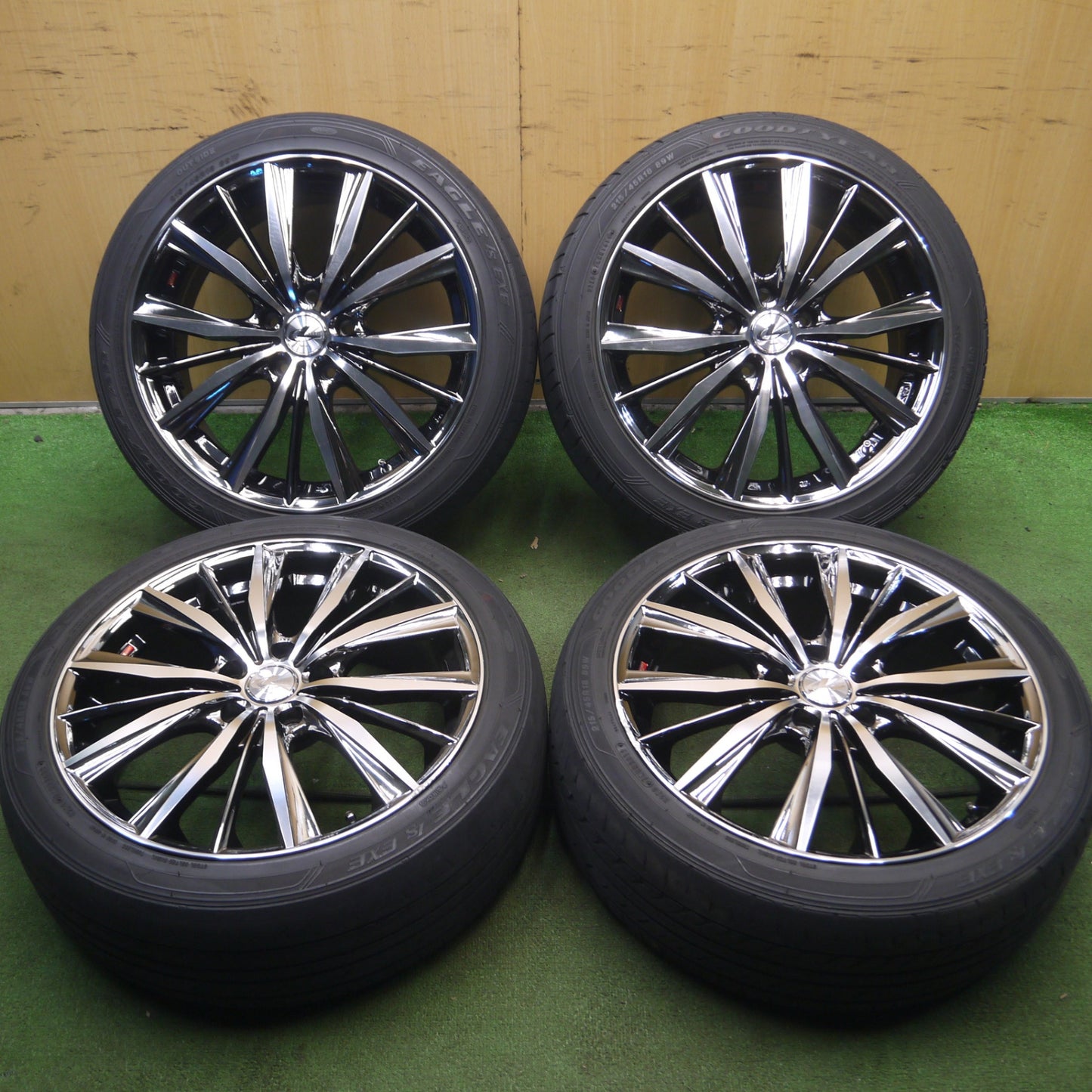 *送料無料* 4本価格★LEONIS VX 215/45R18 グッドイヤー イーグル LS EXE レオニス 18インチ PCD114.3/5H★4031811Hノ