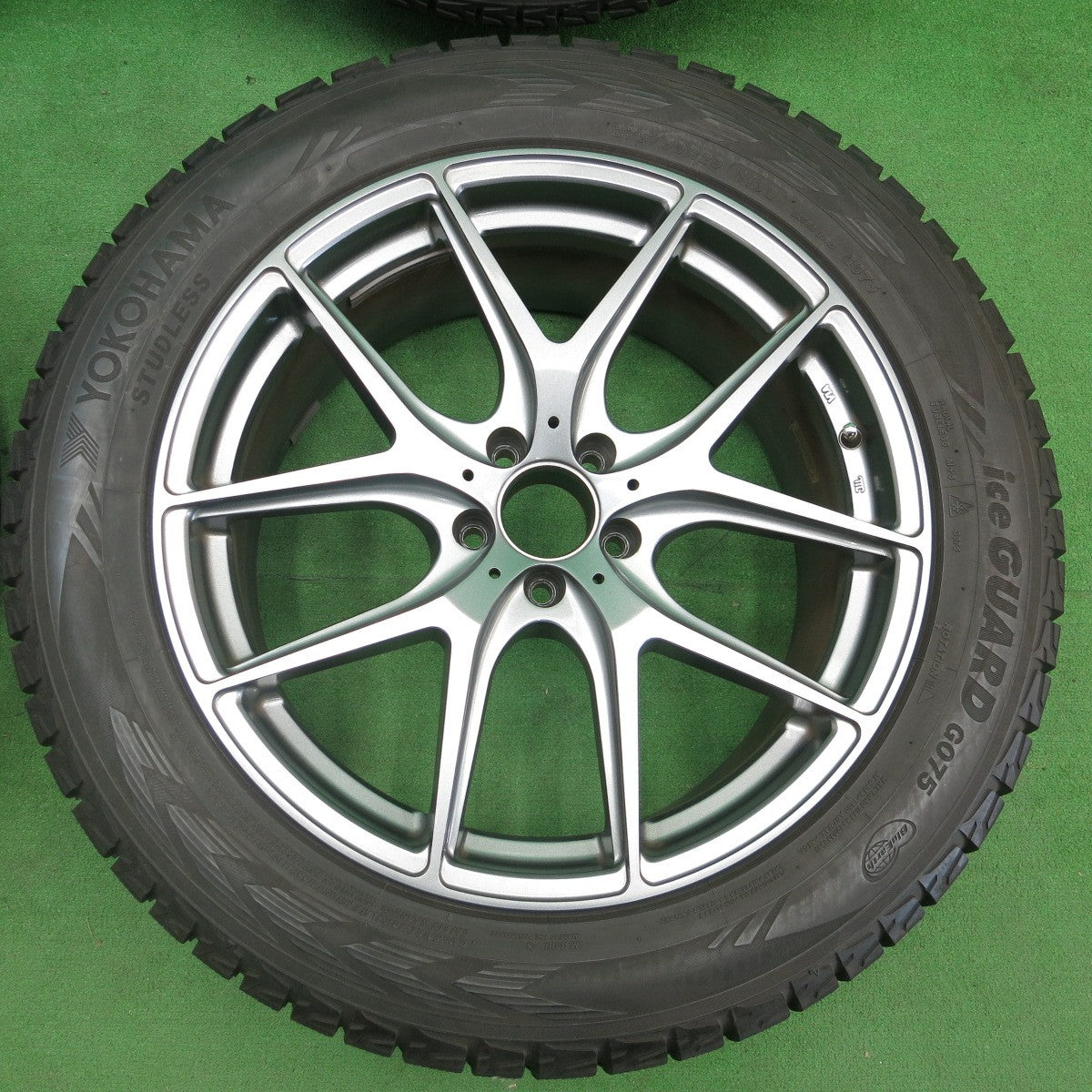 *送料無料* バリ溝！キレイ！9分★ベンツ GLE 用 EuroForsch 275/50R20 スタッドレス ヨコハマ アイスガード G075 ユーロフォルシュ PCD112/5H★4051501ナス