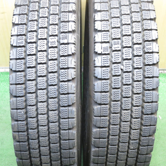 *送料無料* バリ溝！21年！9.5分★トラック タイヤ 225/90R17.5 127/125L スタッドレス ブリヂストン W910 17.5インチ★4052903クスタ