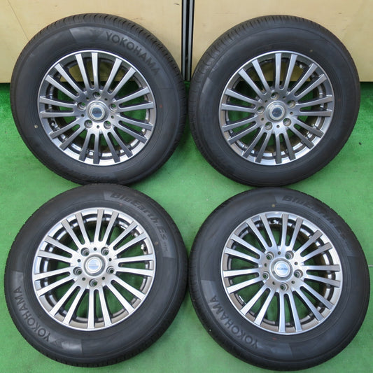 *送料無料* バリ溝！22年！ほぼ10分★195/65R15 ヨコハマ BluEarth-ES ES32 STERN S61 シュテルン 15インチ PCD114.3/5H★4082907イノ