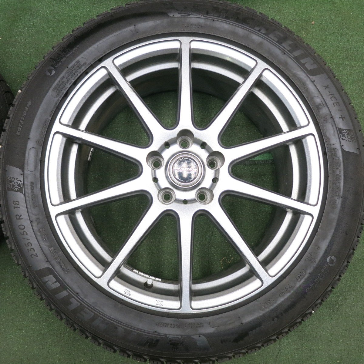 *送料無料* バリ溝！9.5分★スタッドレス 235/50R18 ミシュラン X-ICE3+ WAREN ヴァーレン 18インチ PCD114.3/5H★4061105HAス