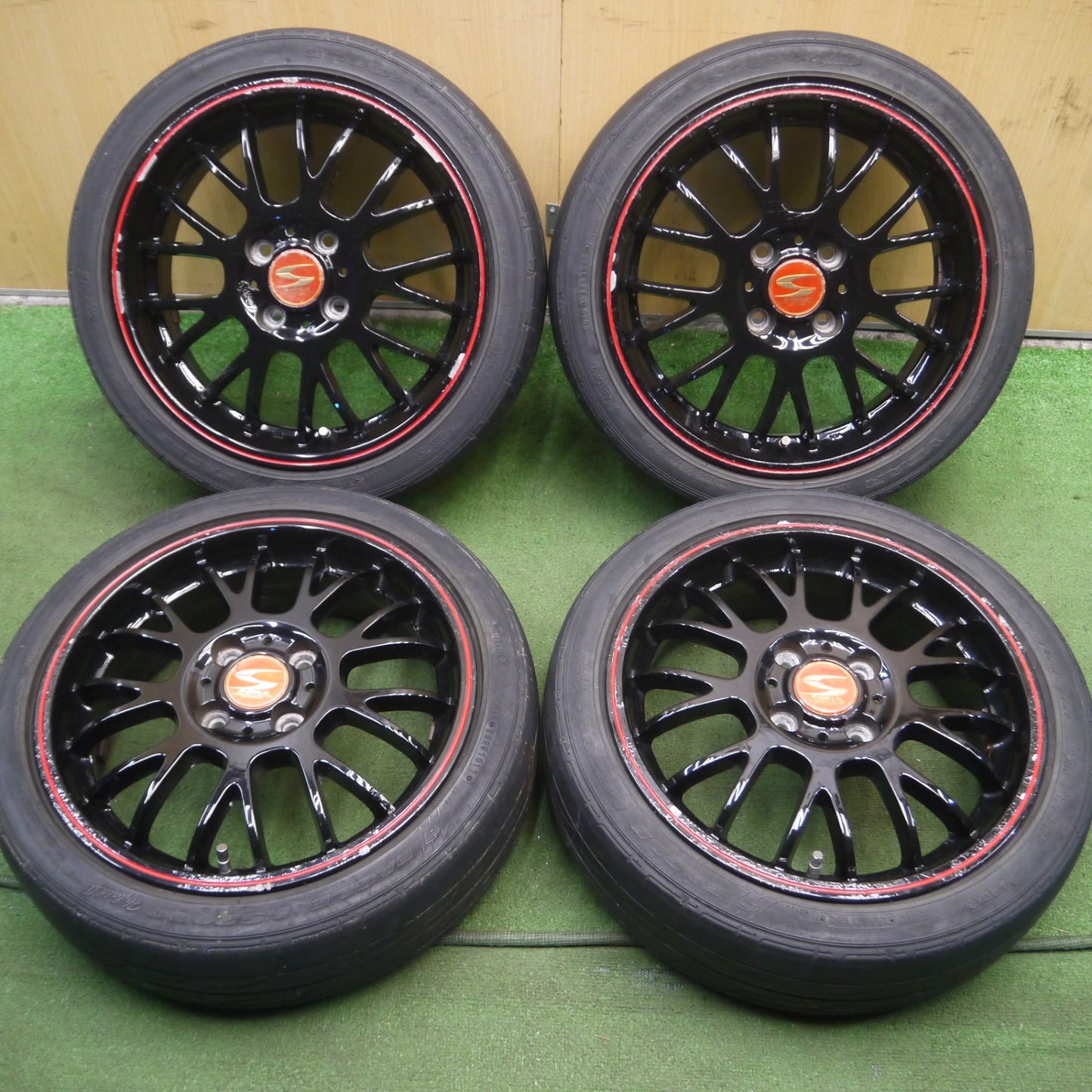 *送料無料* 4本価格★S-HOLD 165/50R15 グッドイヤー イーグル LS2000 hybridⅡ 15インチ PCD100/4H★4031311Hノ