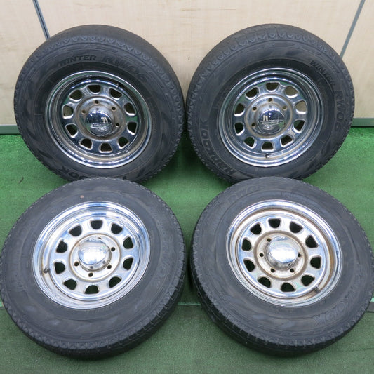 *送料無料* 4本価格★DAYTONA デイトナ 195/80R15 スタッドレス ハンコック ウインター RW06 15インチ PCD139.7/6H★4051006HAス