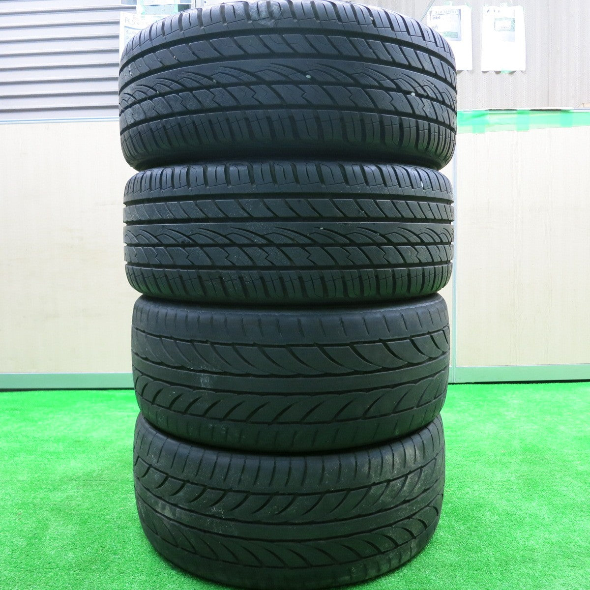 *送料無料* バリ溝！21年！9.5分★ROJAM VISAGE 245/35R20 マックストレック FORTIS T5 ATR SPORT ロジャム ヴィサージュ PCD114.3/5H★4073003HAノ