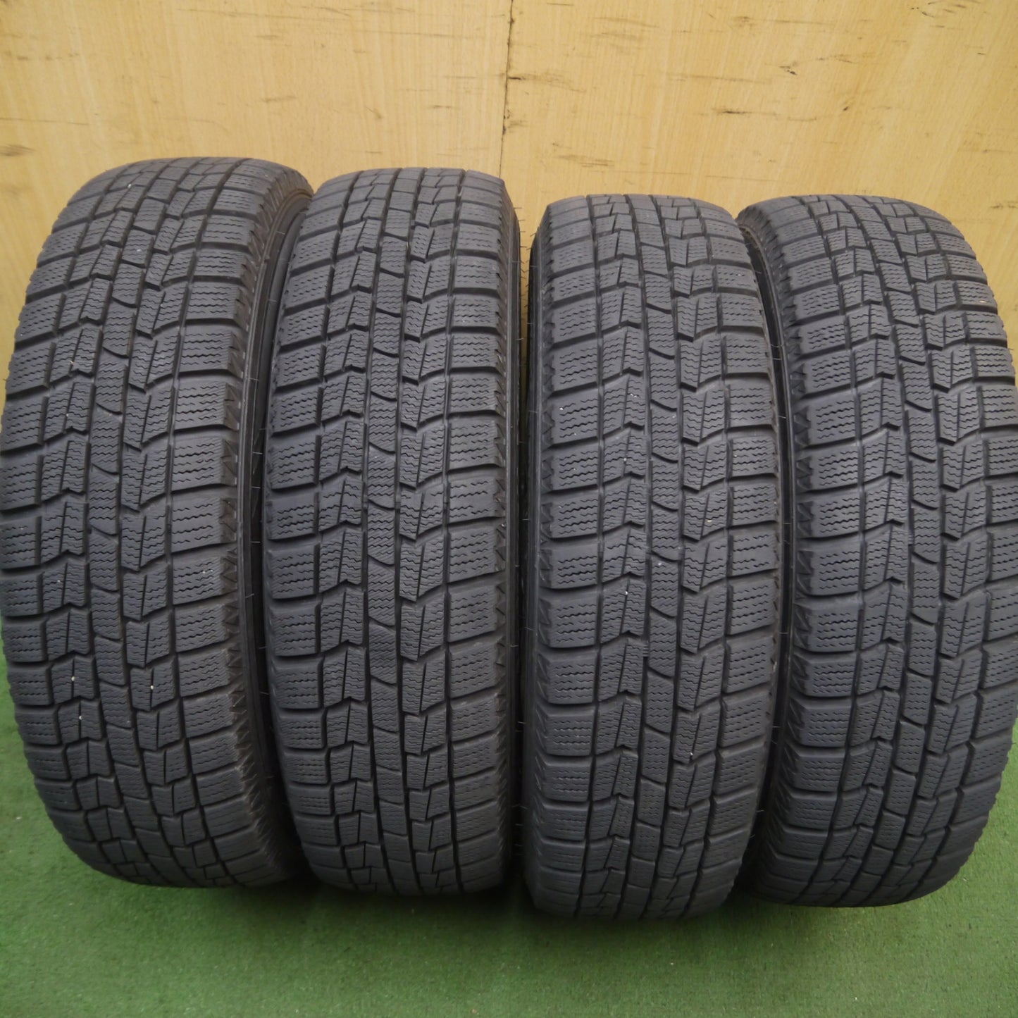 *送料無料* 超バリ溝！20年！9.5分以上★スタッドレス 155/65R14 オートバックス ノーストレック N3i AXEL アクセル 14インチ PCD100/4H★4032611Hス