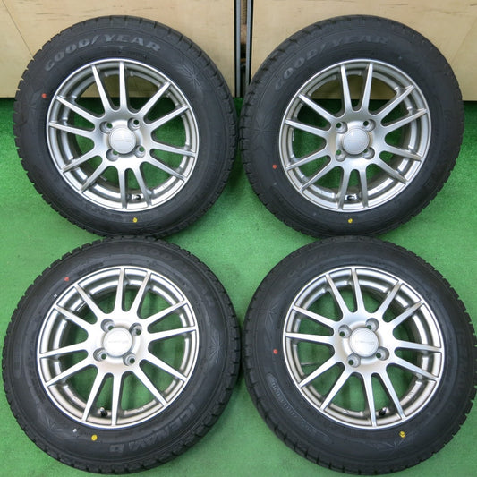 *送料無料* バリ溝！20年！キレイ！9分★スタッドレス 165/70R14 グッドイヤー アイスナビ6 VELVA ヴェルヴァ 14インチ PCD100/4H★4032710イス