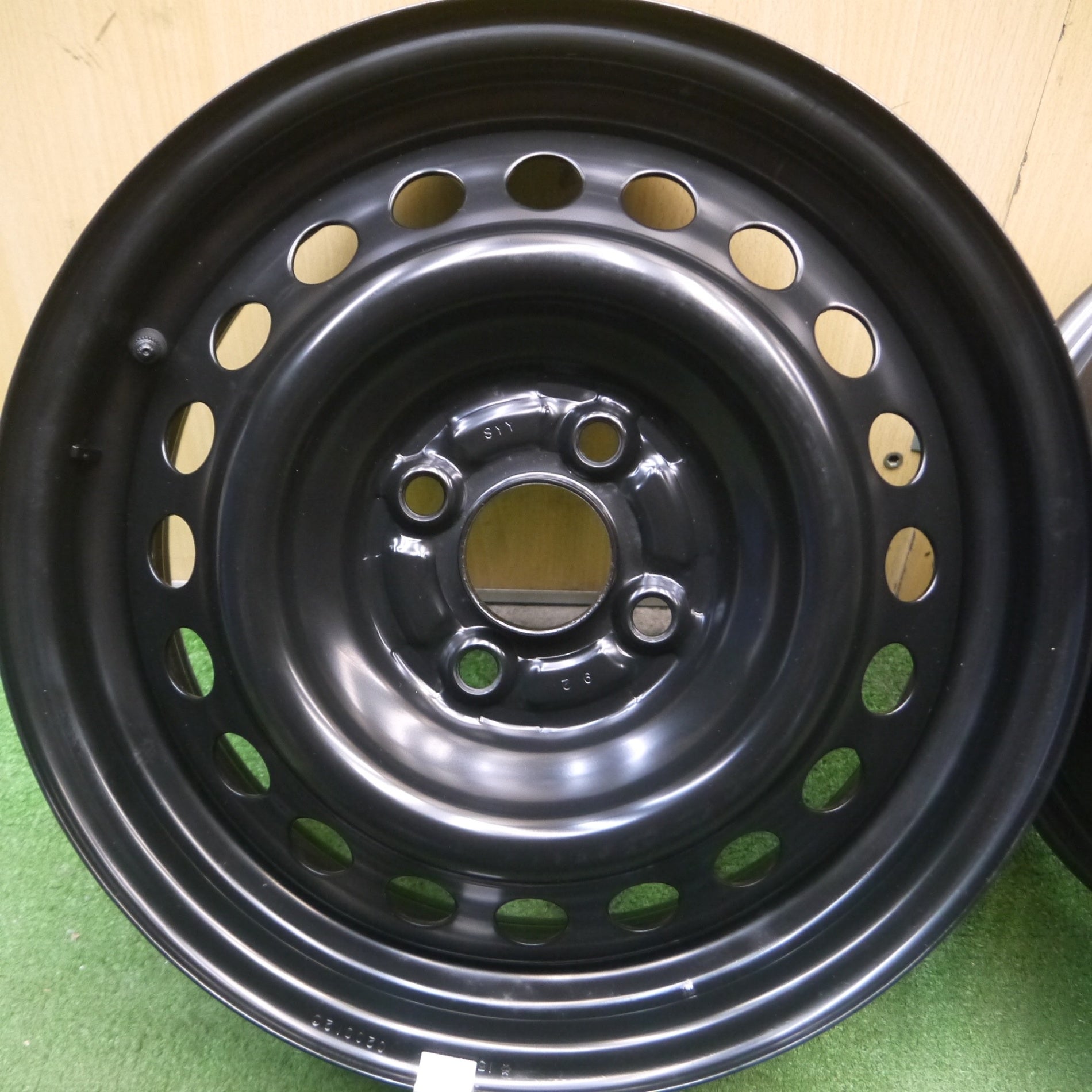 *送料無料* 新車外し★ホンダ フィット 純正 スチール ホイール 15インチ 15×5.5J PCD100/4H★4052105Hホ