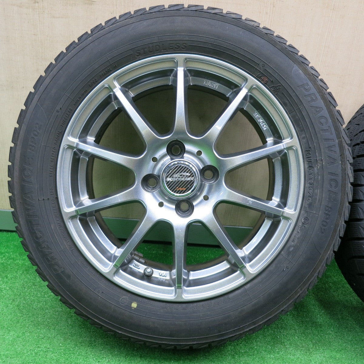 [送料無料] 4本価格！20年★スタッドレス 175/65R15 プラクティバ アイス BP02 SCHNEIDER ATECH シュナイダー 15インチ PCD100/4H★4100501NJス