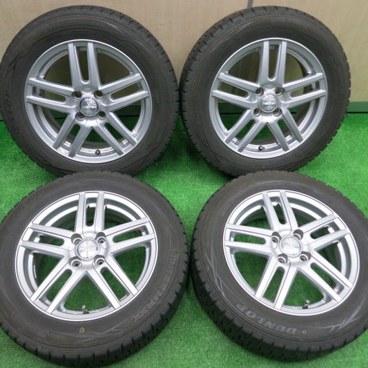 バリ溝！キレイ！9分★スタッドレス 175/65R15 ダンロップ ウインターマックス WM01 ravrion PCD100/4H★4091303NJス