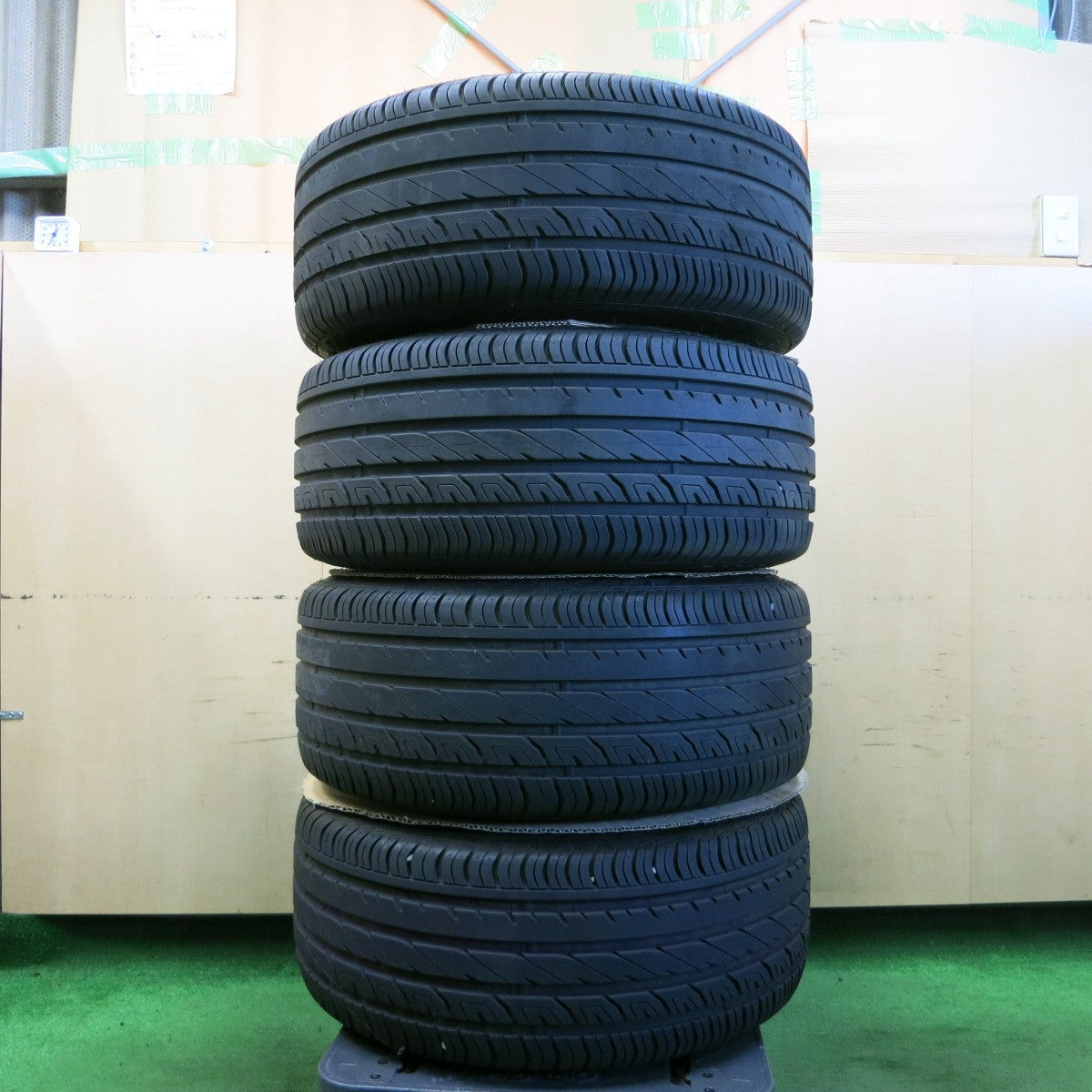 *送料無料* バリ溝！20年！9.5分★希少 ワタナベ 8スポーク 235/45R17 レーダー RIVERA SPORT 17インチ PCD114.3/5H★4061403ナノ