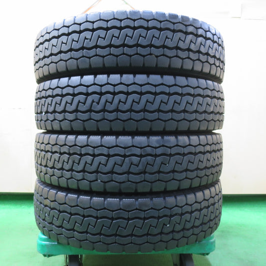 *送料無料* バリ溝！20年！8.5分★トラック タイヤ 195/85R16 114/112N ブリヂストン エコピア M812 ミックス オールシーズン 16インチ★4071509イノタ