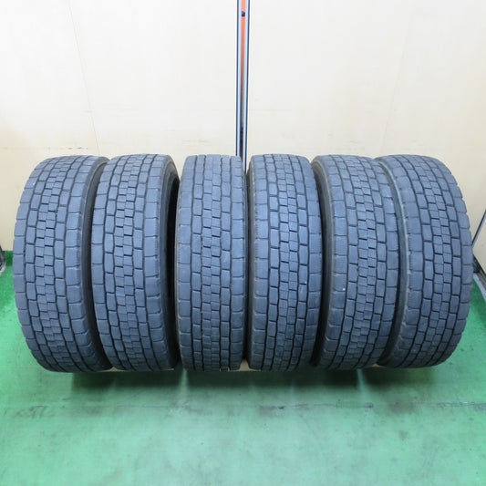 バリ溝！21年！9分！6本★トラック タイヤ 245/80R17.5 133/131J ダンロップ デクテス SP680 ミックス オールシーズン DECTES 17.5インチ★5041607イノタ