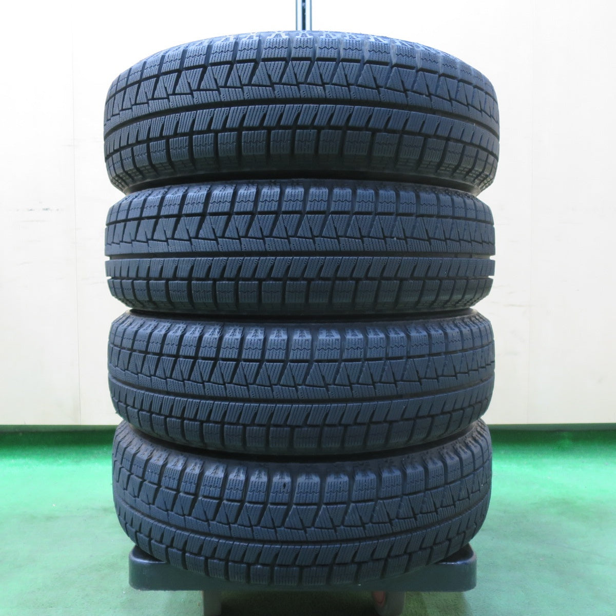 [送料無料] バリ溝！22年！キレイ！9分★スタッドレス 155/65R14 ブリヂストン アイスパートナー2 PREO プレオ 14インチ PCD100/4H★4121003イス