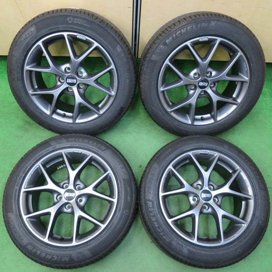 [送料無料] 未使用！24年★ボルボ 等 BBS SR007 KBA49538 215/55R17 ミシュラン プライマシー4 17インチ PCD108/5H★4101302イノ