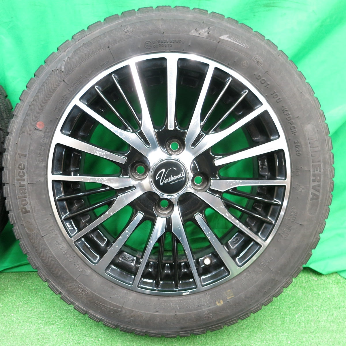 *送料無料* 4本価格！20年★スタッドレス 165/65R14 ミネルバ ポラリス1 Verthandi ヴェルザンディ 14インチ PCD100/4H★4042703ナス