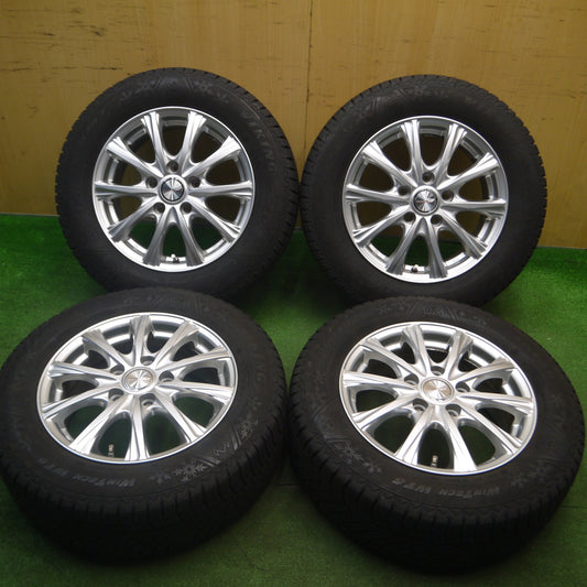 [送料無料] キレイ！21年★スタッドレス 195/65R15 バイキング WINTECH WT6 ILLUGA iG weds 15インチ PCD114.3/5H★5021909Hス