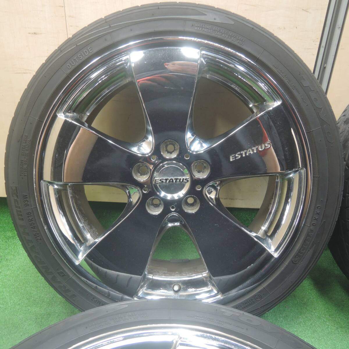 *送料無料* 4本価格★ESTATUS 215/45R18 トーヨー トランパス MPZ エステイタス 18インチ PCD114.3/5H★4033005SYノ