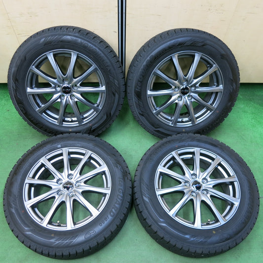 [送料無料] 超バリ溝！22年！キレイ！9.5分以上★ライズ ロッキー等 195/65R16 スタッドレス ヨコハマ アイスガード iG60 EuroSpeed MANARAY SPORT PCD100/5H★4120403SYス