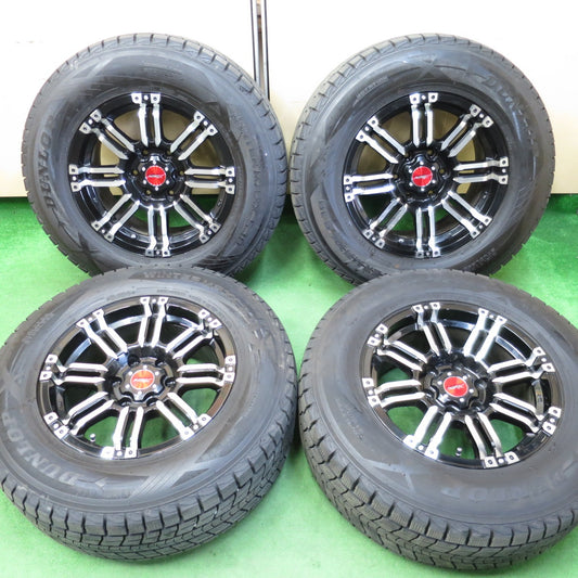 *送料無料* バリ溝！21年！キレイ！9.5分以上★ランクル等 265/65R17 スタッドレス ダンロップ ウインターマックス SJ8 B-MUD X PCD139.7/6H★4042205KMス