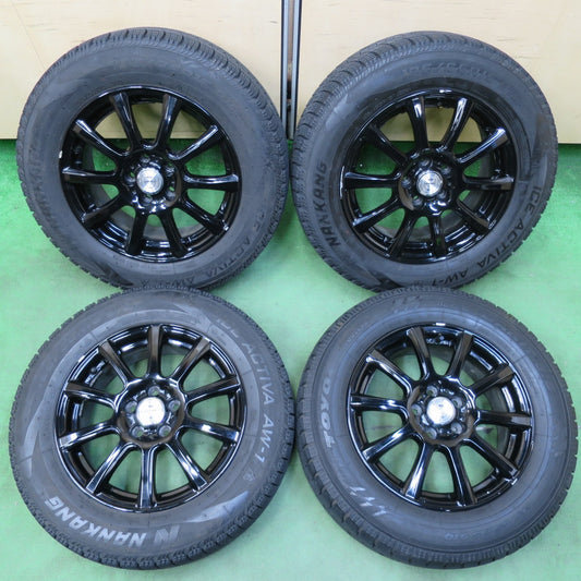 [送料無料] バリ溝！9.5分★プリウス 等 195/65R15 スタッドレス ナンカン アイスアクティバ AW-1 トーヨー オブザーブ ガリット GIZ JOKER 15インチ PCD100/5H★5011806イス