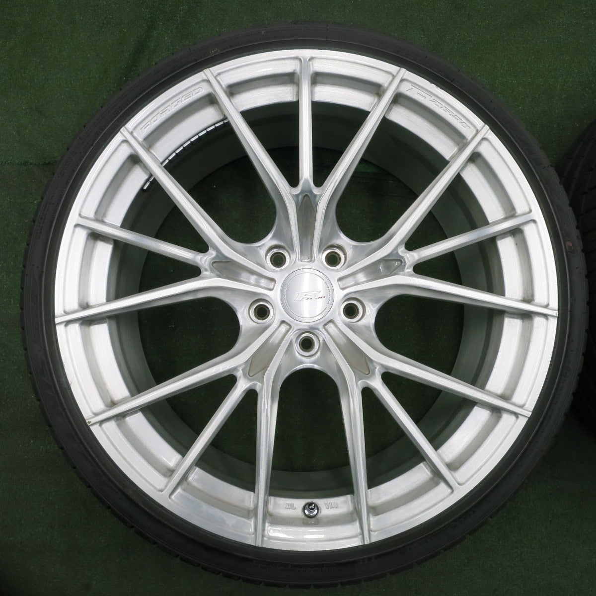 *送料無料* バリ溝！21年！キレイ！9分★F ZERO FZ-1 FORGED 235/35R20 ファルケン アゼニス FK510 Fゼロ 20インチ PCD114.3/5H★4070302NJノ