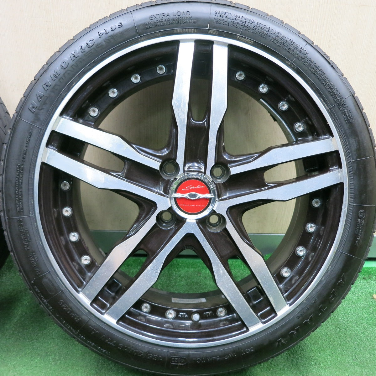 *送料無料* タイヤほぼ未使用！23年★Shallen XF-55 165/50R16 アプタニー HARMONIC プラス シャレン 16インチ PCD100/4H★4062804HAノ