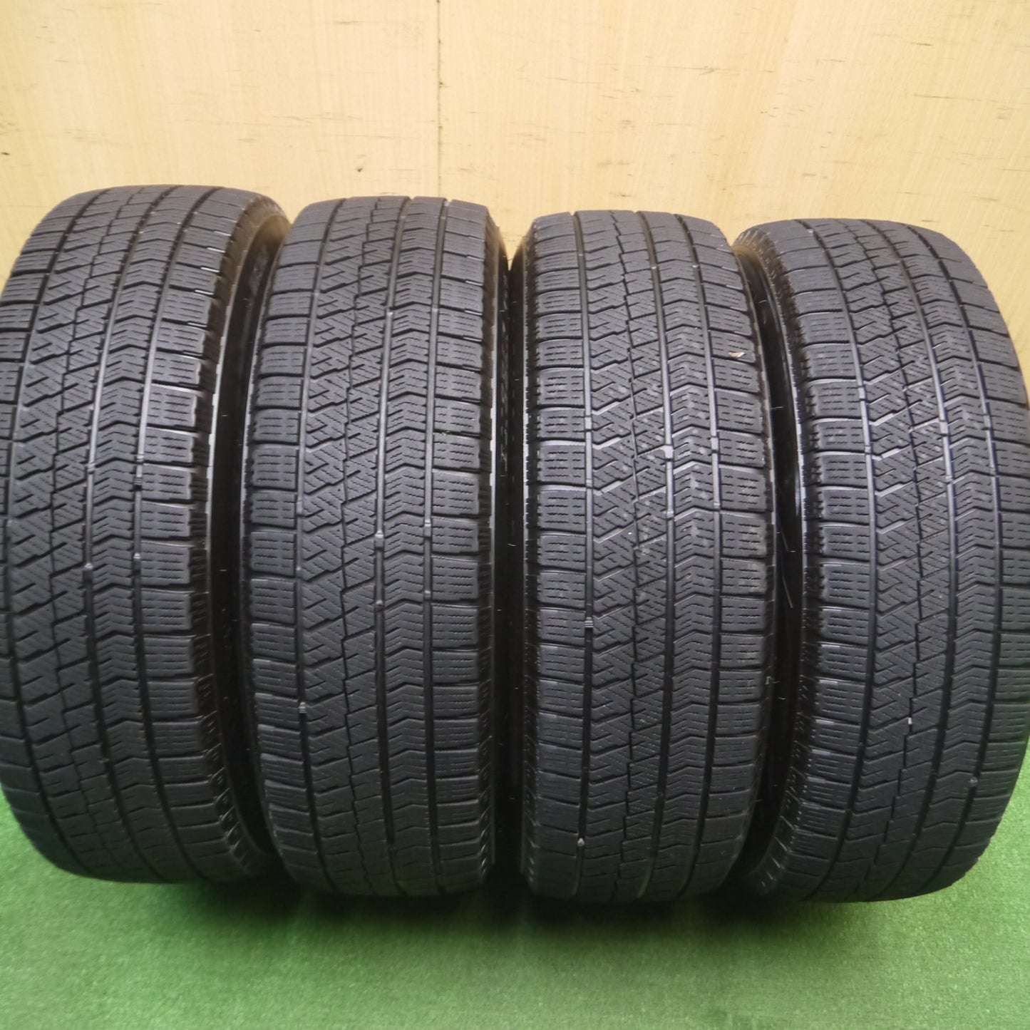 [送料無料] キレイ！21年★WORK PIETRA ct1 185/65R15 スタッドレス ブリヂストン ブリザック VRX2 ワーク ピエトラ 15インチ PCD100/4H★4120907Hス