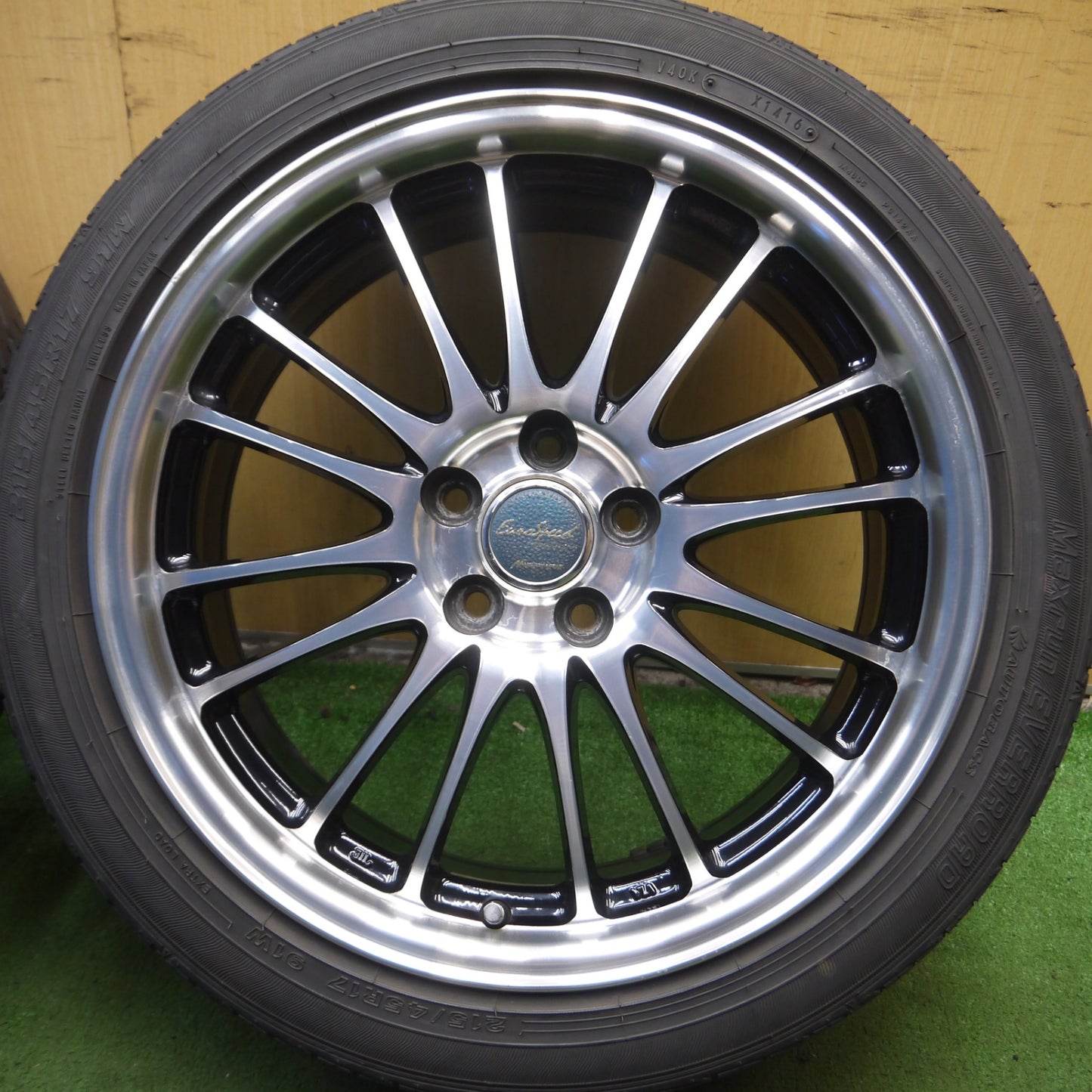 *送料無料* 4本価格★プリウス等 215/45R17 オートバックス Maxrun EVERROAD EuroSpeed MANARAY SPORT PCD100/5H★4040503Hノ