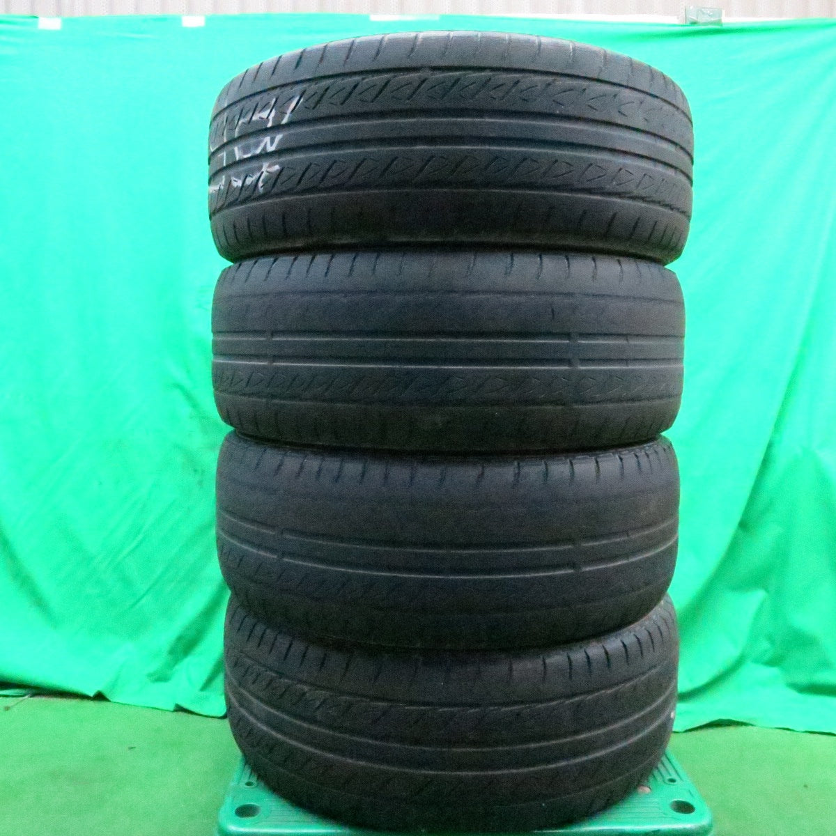 *送料無料* 4本価格★トヨタ 70系 ヴォクシー ノア 純正 225/55R16 ブリヂストン B'STYLE EX 16インチ PCD114.3/5H★4050603ナノ