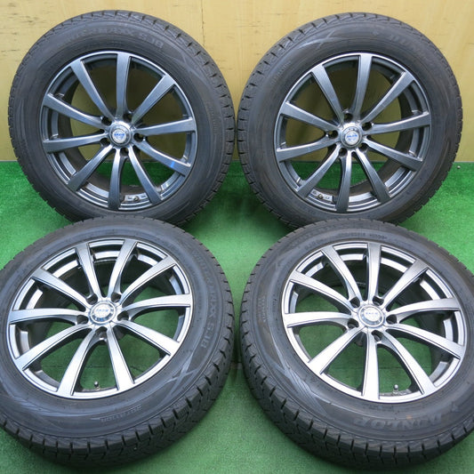 バリ溝！22年！9.5分以上★スタッドレス 225/60R18 ダンロップ ウインターマックス SJ8 SJ8+ ZACK JP-110 MONZA ザック 18インチ PCD114.3/5H★5050403NJス