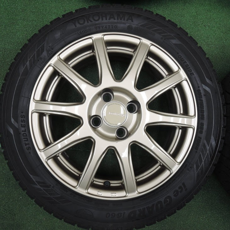 *送料無料* バリ溝！20年！キレイ！9.5分★スタッドレス 185/55R15 ヨコハマ アイスガード iG60 ECO FORME エコフォルム 15インチ PCD98/4H★3121803TNス