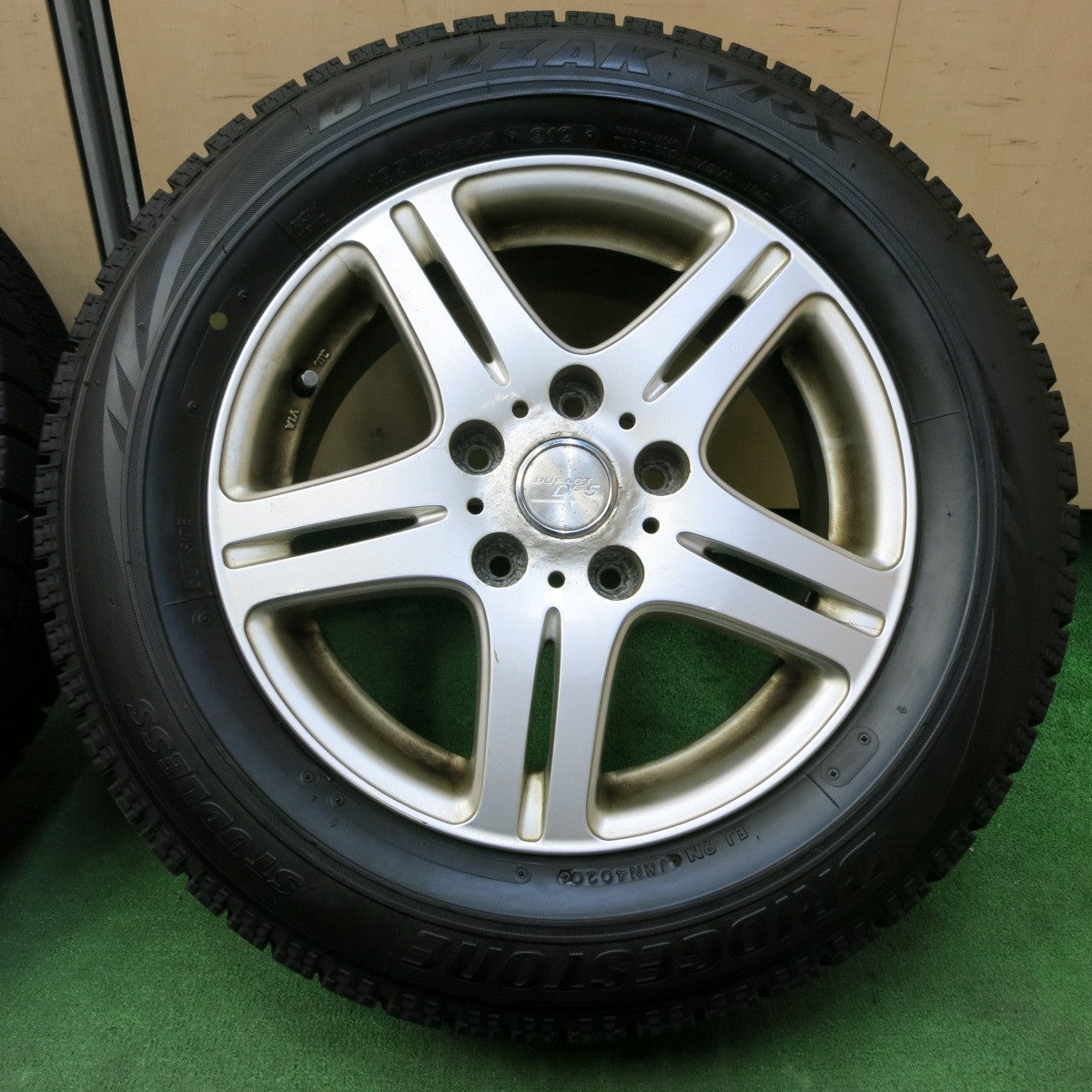 *送料無料* バリ溝！20年！9.5分以上★スタッドレス 195/65R15 ブリヂストン ブリザック VRX DUFACT DF5 デュファクト 15インチ PCD114.3/5H★4050502IMス