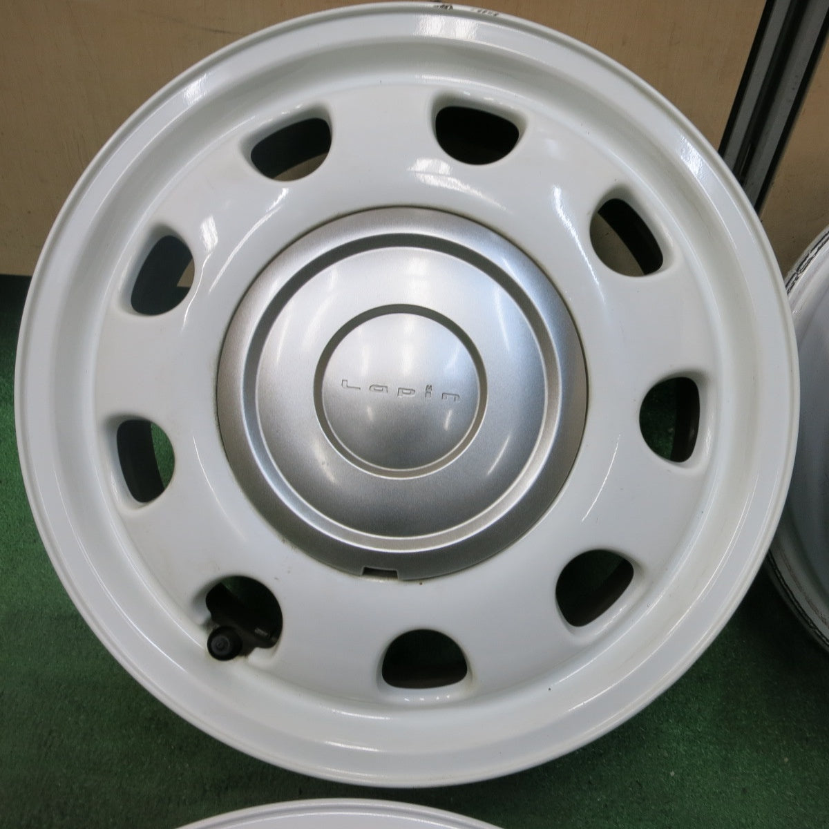 [送料無料] キレイ★スズキ ラパン ショコラ HE22S 純正 ENKEI ホイール 14インチ 14×4.5J エンケイ  PCD100/4H★4101010SYホ