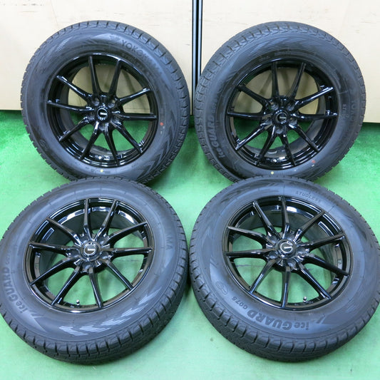 [送料無料] バリ溝！22年！キレイ！9.5分★スタッドレス G.Speed 225/65R17 ヨコハマ アイスガード G075 Gスピード 17インチ PCD114.3/5H★4101004SYス