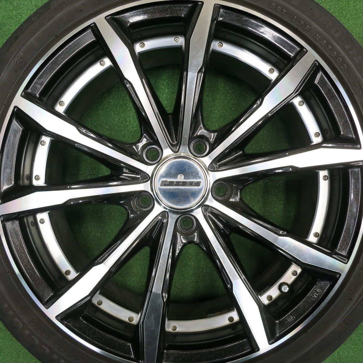 [送料無料] キレイ！21年★Stich LEGZAS Fauvex 215/45R18 メダリオン CST MD-A1 18インチ シュティッヒ レグザス PCD114.3/5H★4122006TNノ