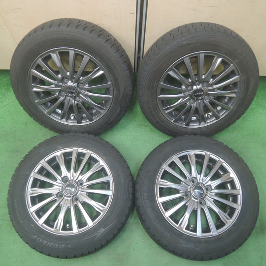 *送料無料* バリ溝！21年！キレイ！9分★スタッドレス 165/65R14 ダンロップ ウインターマックス WM02 SIBILLA NEXT W5 シビラ PCD100/4H★4071001SYス