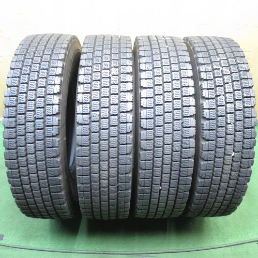 *送料無料* バリ溝！21年！9.5分★トラック タイヤ 225/90R17.5 127/125L スタッドレス ブリヂストン W910 17.5インチ★4052904クスタ